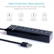 USB-хаб 7 port 3.0 USB HUB Super speed 30см 5Gbps концентратор Black - зображення 3