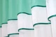 Кухонная занавеска VR-Textil № 018к штора и тюль с ламбрекеном бирюзовый с белым 280х170 см (52-0440) - изображение 5