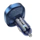 FM-трансмітер модулятор BOROFONE BC47 (30W PD/QC) 2USB - Type-C швидка зарядка для телефону Синій - зображення 3