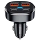Зарядний автомобільний Remax RCC329 PD 75W + QC3.0 (2USB/3A/2Type-C) Чорний - изображение 1