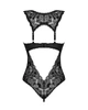 Боди женское эротическое Obsessive Donna Dream crotchless teddy XL/2XL Чёрный ( SO8635 ) - изображение 4