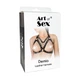 Портупея женская с шипами Art of Sex - Demia Leather harness, Черная XS-M ( SO8305 ) - изображение 3