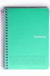 Блокнот для записей, спираль, А6/80л., в клетку, белый блок, Genius (зеленый) - изображение 1