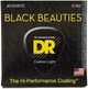 Cтруны для акустической гитары DR STRINGS BLACK BEAUTIES ACOUSTIC - CUSTOM LIGHT (11-50) - изображение 1