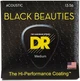 Cтруны для акустической гитары DR STRINGS BLACK BEAUTIES ACOUSTIC - MEDIUM (13-56) - изображение 1