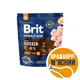 Cухий корм для собак Brit Premium Dog Adult M 1 кг - курка - изображение 1