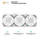 СВО EKWB EK-Nucleus AIO CR360 Lux D-RGB - White (3831109897850) - зображення 3