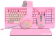 Комплект (клавіатура + миша) GamePro 4in1 Pink (GS1863) - изображение 1