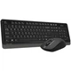 Комплект (клавіатура + миша) A4Tech (FG1012 Wireless Black) - изображение 4