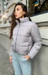 Жіноча куртка демісезонна коротка KM 2010 S - XS Сірий ( К - 2010/6 A ) - зображення 5