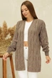 Женский вязаный кардиган MarSe 227 46-54 кофе (227 кофе) - изображение 2