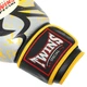 Перчатки для бокса кожаные на липучке Twins Tribal 9952 10 унций Black-Yellow - изображение 3