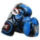 Перчатки для бокса кожаные на липучке Twins Special Tribal 9952 10 унций Black-Blue - изображение 3