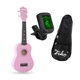 Укулеле Fzone FZU-002 (Pink) + чохол з утеплювачем, тюнер - зображення 1