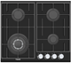 Варильна поверхня газова Fabiano FHG 8244 VGHT Black Glass 8111.406.1470 - изображение 2