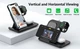 Беспроводная зарядная док-станция 15W 3 в 1 для iPhone, Apple Watch, AirPods Pro, Samsung и устройств с функцией беспроводной зарядки Qi - изображение 2