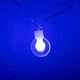Светодиодная праздничная комнатная гирлянда штора бахрома лампочки 20 LED светодиодов 4.95 м (475455-Prob) Мультицветная - изображение 3