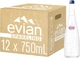 Упаковка минеральной воды Evian Газированная в стекле 0.75 л х 12 шт (079298500523) - изображение 2