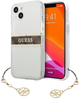 Панель Guess 4G Brown Strap Charm для Apple iPhone 13 mini Transparent (3666339023393) - зображення 1