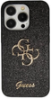 Etui plecki Guess Glitter Script Big 4G do Apple iPhone 13 Pro Max Black (3666339147310) - obraz 1