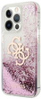 Etui plecki Guess 4G Big Liquid Glitter do Apple iPhone 13 Pro Max Pink (3666339024703) - obraz 1