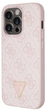 Панель Guess Crossbody 4G Metal Logo для Apple iPhone 14 Pro Pink (3666339147204) - зображення 1