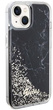 Etui plecki Guess Liquid Glitter Marble do Apple iPhone 14 Black (3666339127282) - obraz 1