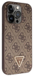 Etui plecki Guess Crossbody 4G Metal Logo do Apple iPhone 14 Brown (3666339146900) - obraz 1