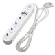 Удлинитель сетевой 2 метра Ldnio SE4432 |2500W, 10A, 2.0m, 4USB, 3.4A| Белый - изображение 8