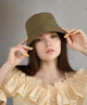 Женская летняя панама с опущенными полями D.Hats цвет хаки - изображение 1