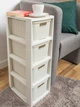Комод BRQ Rattan на 4 шухляди міні Білий (5901098172615) - зображення 1