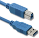 Kabel Qoltec do drukarki USB Type A męski - USB Type A męski 1 m (5901878523088) - obraz 1