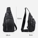 Сумка-слінг чоловіча шкіряна Tiding Bag FL-A25F-5055A Чорна - зображення 6