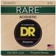 Струни для акустичної гітари DR STRINGS RARE ACOUSTIC PHOSPHOR BRONZE - BLUEGRASS (12-56) - зображення 1