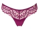 Трусики Gossard Swirl 17806 стрінги з мереживом та м'якою сіткою L Raspberry (5053014809423) - зображення 4