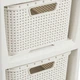 Комод-органайзер BRQ Rattan на 2 ящика мини Белый (5901098172714) - изображение 3