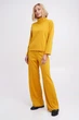 Женский спортивный костюм гольф + брюки клеш Подіум 28225-MUSTARD S Горчичный - изображение 1