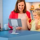 Держатель для мобильного hoco ph48 fun dual axis 360 rotating tablet desktop holder white - изображение 2