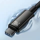 Кабель для быстрой зарядки BASEUS Tungsten Gold Type-C to Type-C |1m, 240W, 5A, 480Mb/s, PD3.1| Black - изображение 8