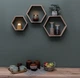 Комплект полиць із дуба. Шестигранні полиці натуральне дерево Wood Mosaic Oak Natural Hexagon Shelfes 40x34,5x11 см Дуб світлий (WM-NS-40x34,5x11) - зображення 3
