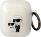 Чохол CG Mobile Karl Lagerfeld Glitter Karl & Choupette для AirPods 1 / 2 Transparent (3666339088101) - зображення 1