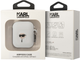 Чохол CG Mobile Karl Lagerfeld Silicone Karl Head 3D для AirPods 1 / 2 White (3666339087838) - зображення 3