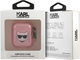 Etui CG Mobile Karl Lagerfeld Glitter Choupette do AirPods 1 / 2 Różowy (3666339009168) - obraz 3