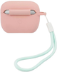 Чохол CG Mobile Guess Silicone Vintage GUACAPLSVSPG для AirPods Pro Pink-Green (3700740495469) - зображення 2