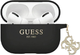 Чохол CG Mobile Guess Liquid Silicone Glitter Triangle Charm GUAP2LECG4K для AirPods Pro 2 Black (3666339171230) - зображення 1