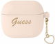 Чохол CG Mobile Guess Silicone Charm Heart Collection GUA3LSCHSP для AirPods 3 Pink (3666339039028) - зображення 1