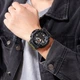 Часы наручные мужские с подсветкой Skmei 1520AG 56мм black/green - изображение 4