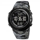 Часы наручные мужские с подсветкой Skmei 2070CMGY 5ATM black/grey-camo - изображение 1