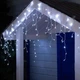 Светодиодная гирлянда бахрома 120 LED, 3x0,5м, 8 режимов, 220В, прозрачный провод, IP44 Белый - изображение 4