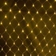 Светодиодная гирлянда сетка 100 LED, 1,2x1,2м, 220В, прозрачный провод, 8 режимов, IP44 Теплый белый - изображение 4